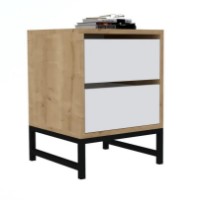 Noptieră Trendy Cefalu Sapphire Oak/White 40x40x55cm GTR001560 imaginea #3 — magazin online Desire.md