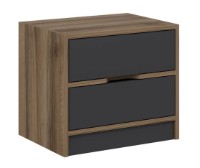 Noptieră Trendy Elina 8170 Walnut/Anthracit 47x54x40cm GTR003975 imaginea #3 — magazin online Desire.md