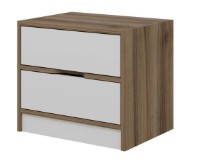 Noptieră Trendy Elina 8171 Walnut/White 47x54x40cm GTR003976 imaginea #3 — magazin online Desire.md