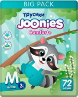 Scutece-chiloți Joonies Comfort+ M 6-11kg 72pcs (4678597480411)