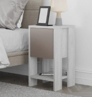 Noptieră Trendy Ema Grey/Light Mocha 30x55x30cm GTR001507