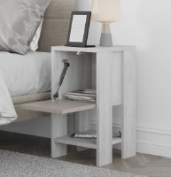 Noptieră Trendy Ema Grey/Light Mocha 30x55x30cm GTR001507 imaginea #2 — magazin online Desire.md