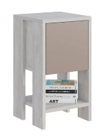 Noptieră Trendy Ema Grey/Light Mocha 30x55x30cm GTR001507 imaginea #3 — magazin online Desire.md