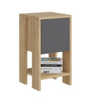 Noptieră Trendy Ema Oak/Anthracit 30x55x30cm GTR001506 imaginea #3 — magazin online Desire.md