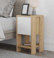 Noptieră Trendy Ema Sapphire Oak/White 54.8x30x30cm GTR005883