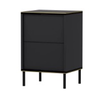 Прикроватная тумба Trendy Imaj Anthracit/Gold 60x40x35cm GTR005895 фото №3 — интернет-магазин Desire.md