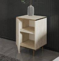 Прикроватная тумба Trendy Imaj Travertin/Gold 60x40x35cm GTR005897 фото №2 — интернет-магазин Desire.md