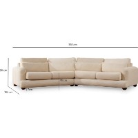 Canapea Trendy River Beige L 330x105x90cm GTR003708 imaginea #6 — magazin online Desire.md