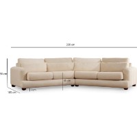 Canapea Trendy River Beige R 330x105x90cm GTR003710 imaginea #5 — magazin online Desire.md