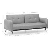 Canapea Trendy Ron GR111 Grey 225x100x90cm GTR003102 imaginea #5 — magazin online Desire.md