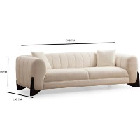 Canapea Trendy Sandreo White 100x248x70cm GTR003313 imaginea #5 — magazin online Desire.md