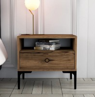 Noptieră Trendy Lizbon 532 Walnut/Black 50.8x56x40cm GTR001519 imaginea #1 — magazin online Desire.md