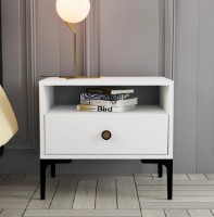 Noptieră Trendy Lizbon 535 White/Black 50.8x56x40cm GTR001522 imaginea #1 — magazin online Desire.md