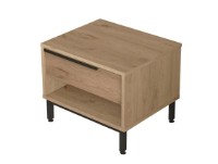 Noptieră Trendy ON14-S Oak/Black 53.6x50x44.5cm GTR001550 imaginea #2 — magazin online Desire.md