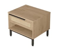 Noptieră Trendy ON14-SU Walnut/Oak/Black 53.6x50x44.5cm GTR001551 imaginea #2 — magazin online Desire.md