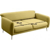 Canapea Trendy Sevilla Yellow 214x98x85cm GTR003110 imaginea #5 — magazin online Desire.md