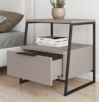 Noptieră Trendy Pal Light Mocha/Black 50x45x40cm GTR001497 imaginea #2 — magazin online Desire.md