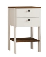 Noptieră Trendy Ruzisa White/Walnut 75x44x44cm GTR005909 imaginea #3 — magazin online Desire.md