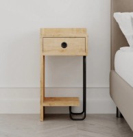 Noptieră Trendy Sirius L Oak/Black 60x31.5x29.5cm GTR001510 imaginea #1 — magazin online Desire.md