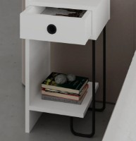 Noptieră Trendy Sirius L White/Black 60x31.5x29.5cm GTR001511 imaginea #4 — magazin online Desire.md