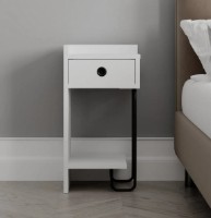 Noptieră Trendy Sirius L White/Black 60x31.5x29.5cm GTR001511