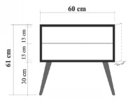 Noptieră Trendy Two 729 Oak Sonoma 61x60x40cm GTR005906 imaginea #3 — magazin online Desire.md