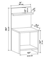 Noptieră Trendy Ullman Oak 72x35x37cm GTR005902 imaginea #4 — magazin online Desire.md