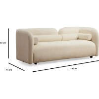 Canapea Trendy Victoria Cream 74x190x90cm GTR003204 imaginea #2 — magazin online Desire.md
