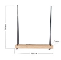 Навесная полка Trendy Aa055 Oak 50x40x13cm GTR005346 фото №3 — интернет-магазин Desire.md