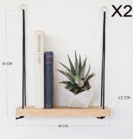 Навесная полка Trendy AA098 Oak 50x40x13cm GTR005351 фото №2 — интернет-магазин Desire.md