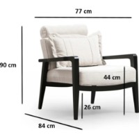 Fotoliu Trendy Apollo Cream 84x90x77cm GTR002111 imaginea #5 — magazin online Desire.md