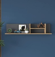 Навесная полка Trendy AE103 2640 Walnut/Anthracit 120x25x19.8cm GTR005503
