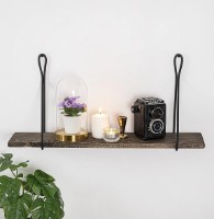 Навесная полка Trendy Amaryllis Dark Walnut/Black 60x27x15cm GTR005309