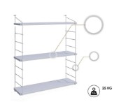 Навесная полка Trendy Armoni White Brilliant 72x85x20cm GTR005337 фото №3 — интернет-магазин Desire.md