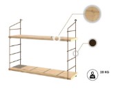 Навесная полка Trendy Armoni Copper/Oak 72x58x20cm GTR005332 фото №2 — интернет-магазин Desire.md