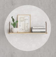 Навесная полка Trendy Armoni Oak 72x20x20cm GTR005324 фото №2 — интернет-магазин Desire.md