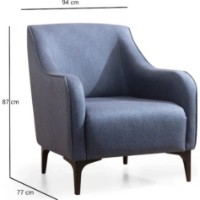 Fotoliu Trendy Belissimo Blue 94x77x87cm GTR001993 imaginea #3 — magazin online Desire.md