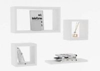 Навесная полка Trendy Babi White 44x24x15cm GTR005572 4pcs фото №2 — интернет-магазин Desire.md