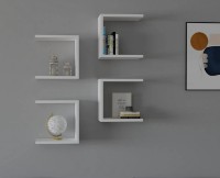 Raft de perete Trendy Base White 30x30x19.6cm GTR005589 4pcs