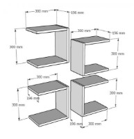 Навесная полка Trendy Base White 30x30x19.6cm GTR005589 4pcs фото №3 — интернет-магазин Desire.md