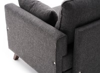 Fotoliu Trendy Bella Anthracit 82x81x85cm GTR001954 imaginea #3 — magazin online Desire.md