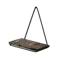 Навесная полка Trendy Begonia Dark Walnut/Black 28x27x15cm GTR005307 фото №2 — интернет-магазин Desire.md