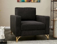 Fotoliu Trendy Berlin Anthracit/Gold 90x91x83cm GTR001982