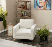 Кресло Trendy Berlin Cream/Gold 90x91x83cm GTR001984 фото №2 — интернет-магазин Desire.md