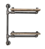 Raft de perete Trendy Boruraf076 Walnut/Black 60x47x13cm GTR005610 imaginea #2 — magazin online Desire.md