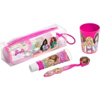 Set de ingrijire dentara Lorenay Barbie Dental Toiletry Bag 4pcs