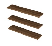 Raft de perete Trendy Boss Walnut 60x14x2cm GTR005575 3pcs imaginea #3 — magazin online Desire.md