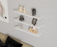 Raft de perete Trendy Boss White 60x14x2cm GTR005576 3pcs imaginea #2 — magazin online Desire.md