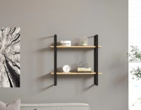 Raft de perete Trendy Buba Sapphire Oak/Black 70x70x20cm GTR005601