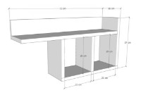 Raft de perete Trendy Camera White 72x37x18cm GTR005403 imaginea #3 — magazin online Desire.md